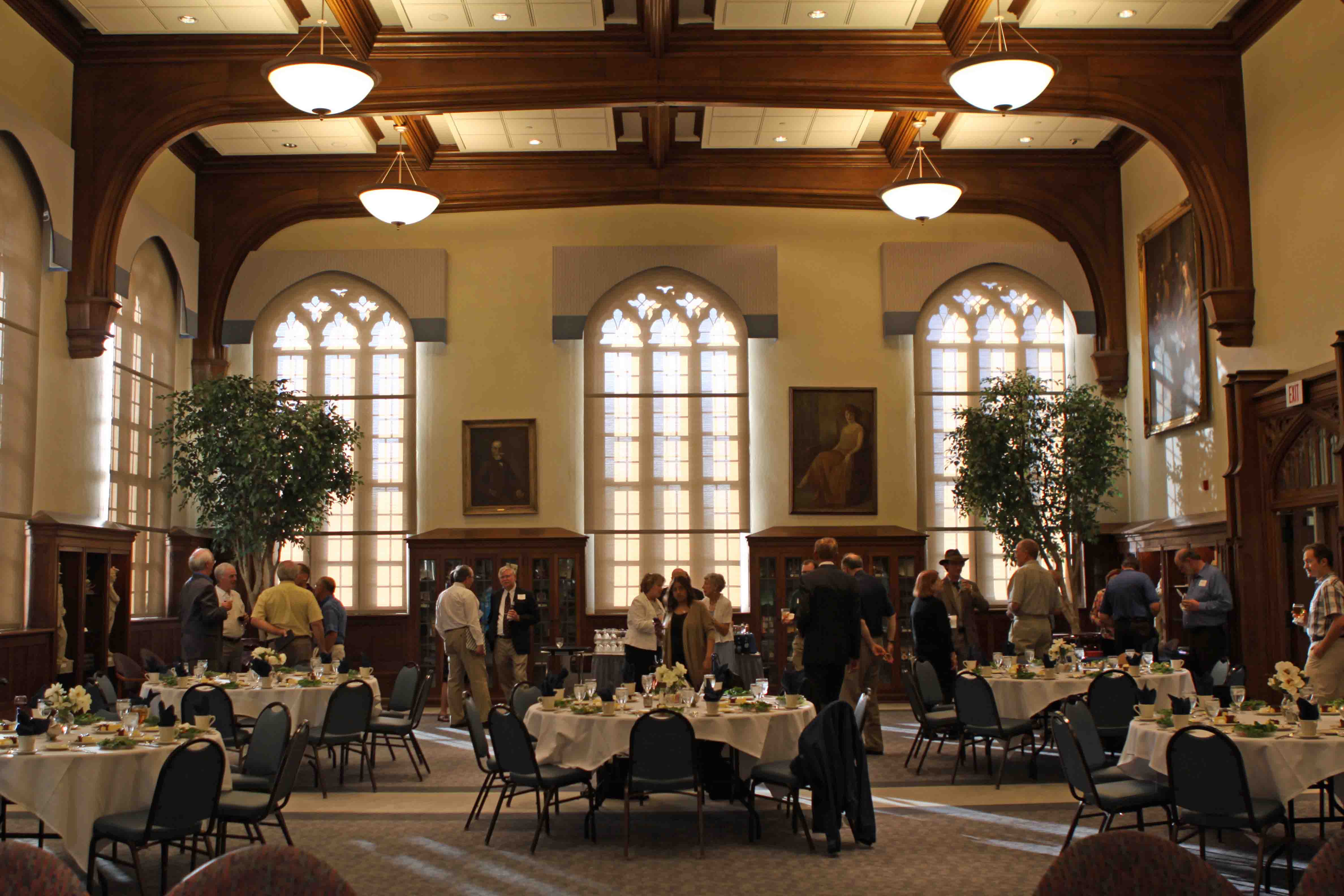 reception before the banquet in Conaton Board Room, Xavier University