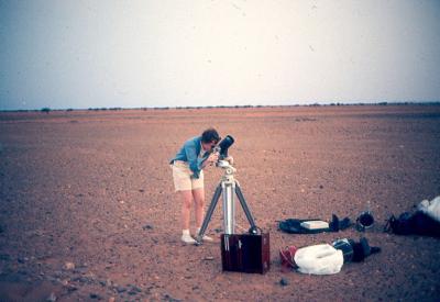 observing a dawn grazing lunar occultation from the Sahara Desert in Mauritania, Aftica