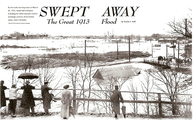 Cover story in Timeline of the Ohio Historical Society, Jan-Mar 2009 - turned the lowlands of Ohio into turbulent inland seas all across the state